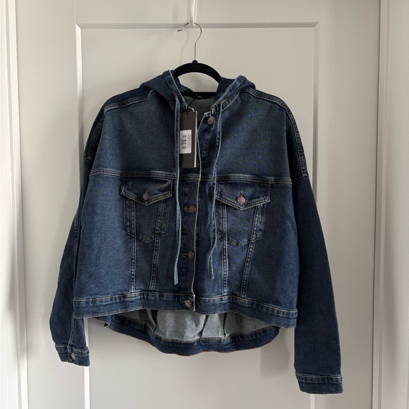 Ruti Jackets & Blazers - Ruti Dark Wash Hooded Denim Jacket